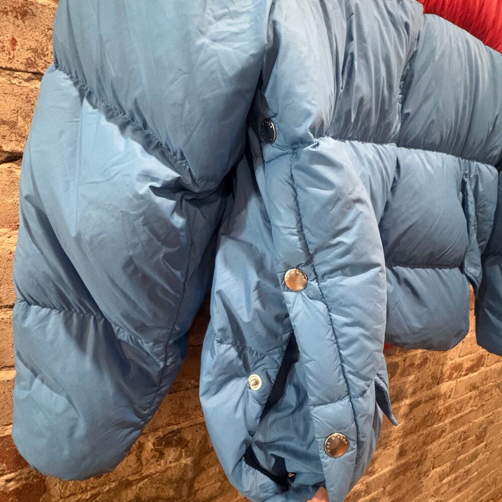 rag & bone Joelle Puffer‎ Jacket Red Blue Size Large - Picture 10 of 11